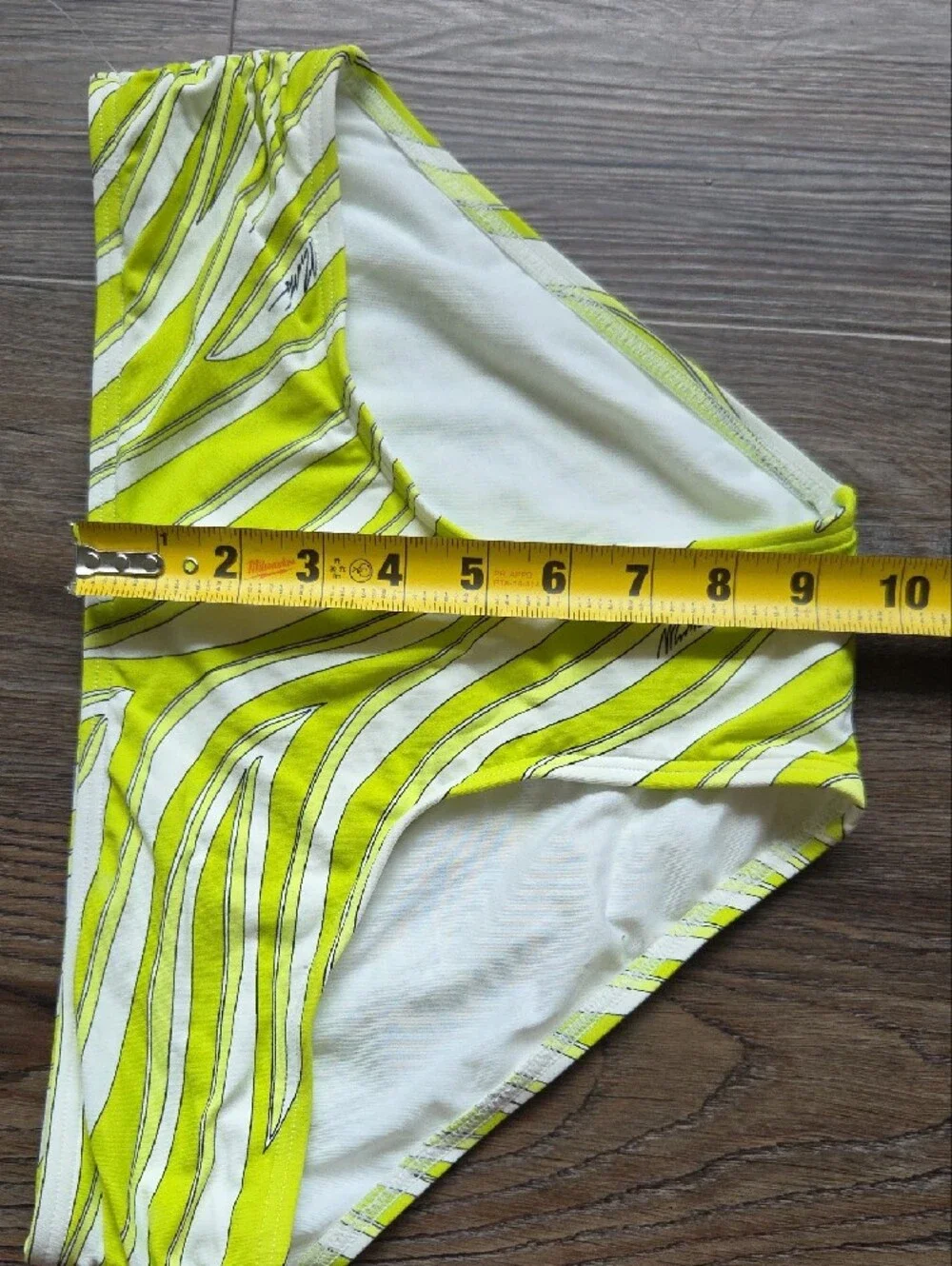 Nwot Michael Michael Kors Lime Green Patterned Swim Bottoms Size Medium